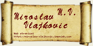 Miroslav Vlajković vizit kartica